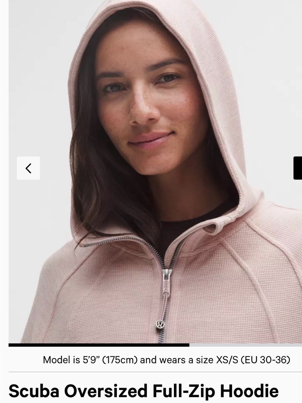Light Pink Women's Zip-Up Hooded Sweatshirt and sweatpants set - Picture 3 of 5